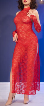 robe longue paolina rouge 3