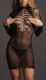robe manches longues myrajane noir