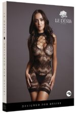 robe sexy criss cross neck noir 2