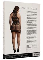 robe sexy grande taille criss cross neck noir 3 scaled