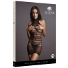 robe sexy high lace neck net noir 2