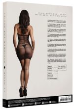 robe sexy high lace neck net noir 3