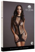 robe sexy net contrast noir 2