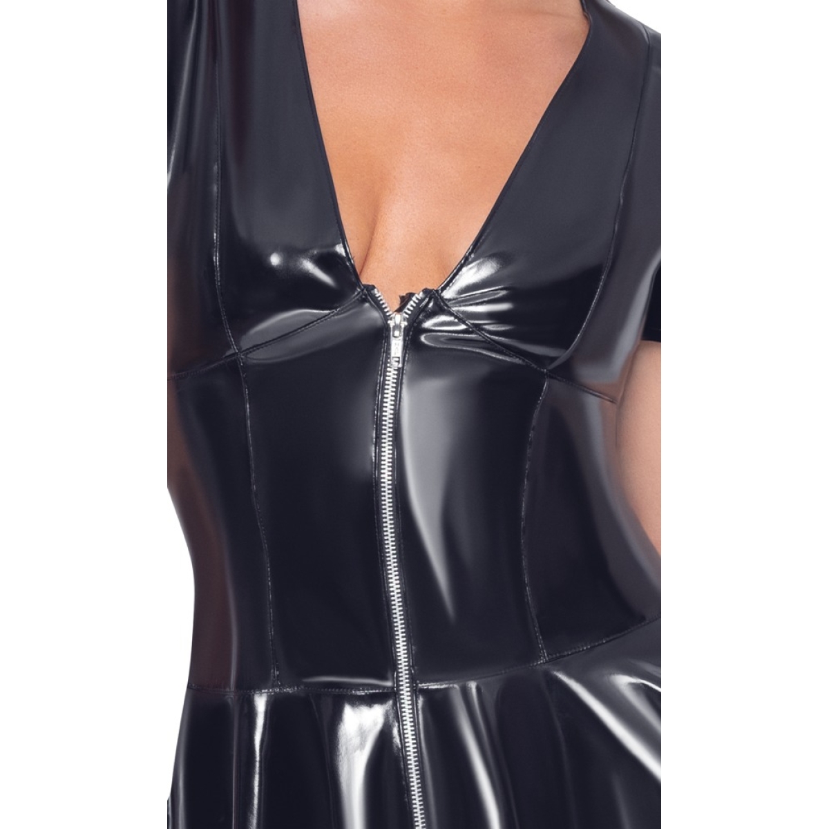 robe vinyl dress fripon noire 4