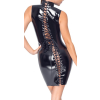 robe vinyl dress lacing noire 1