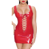 robe vinyl dress rope rouge