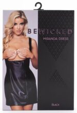 robe wetlook seins nus miranda noir 3