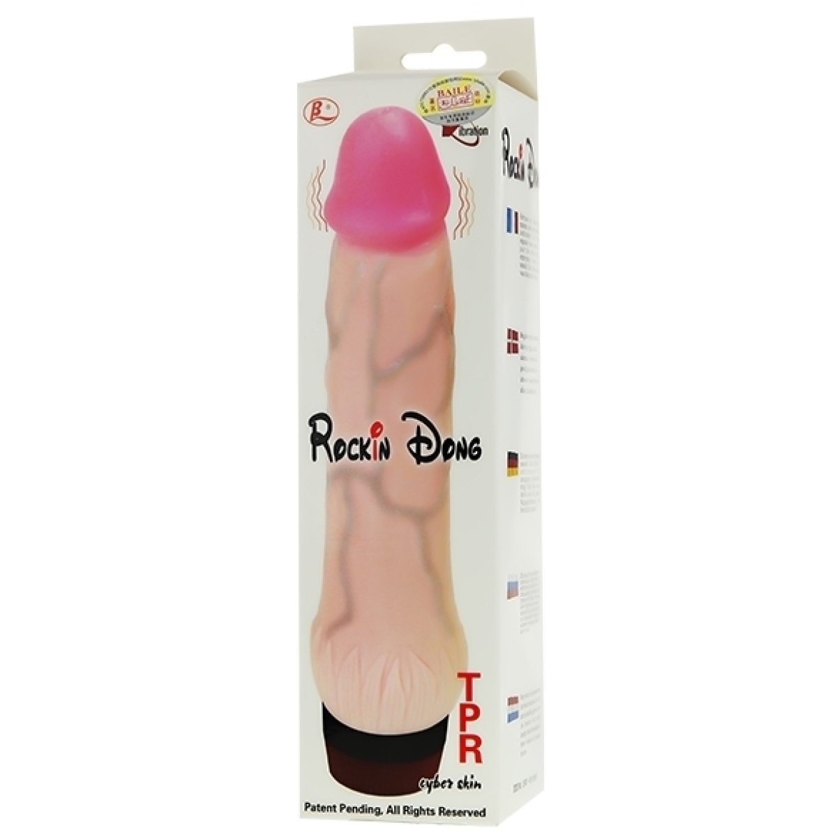 rockin dong penis vibe 2 aa battery flesh 5x215 cm 1