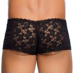 rose lace boy short black 1