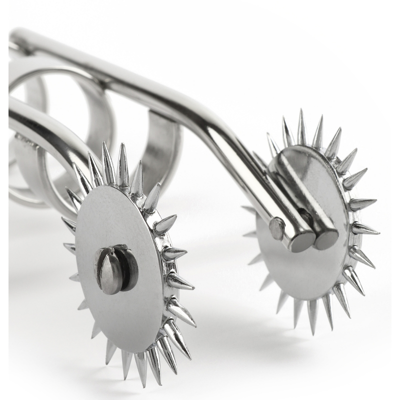 roue a picots double finger 10cm 4