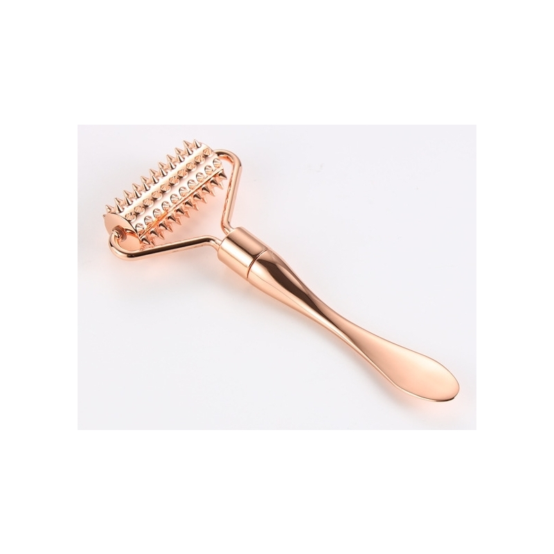 roulette a picots en metal rose micro roller 12cm