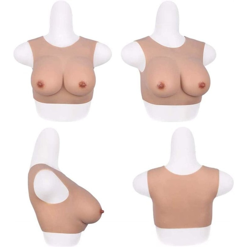 round collar crossdresser breast forms cotton g flesh bonnet g 4