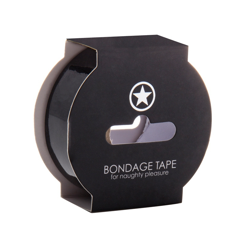ruban bondage 17m 25mm noir