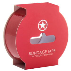 ruban non collant bondage tape 17m rouge