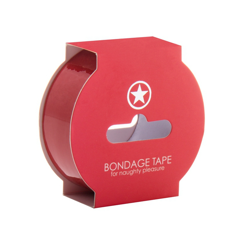 ruban non collant bondage tape 17m rouge