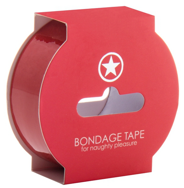 ruban non collant bondage tape 17m rouge