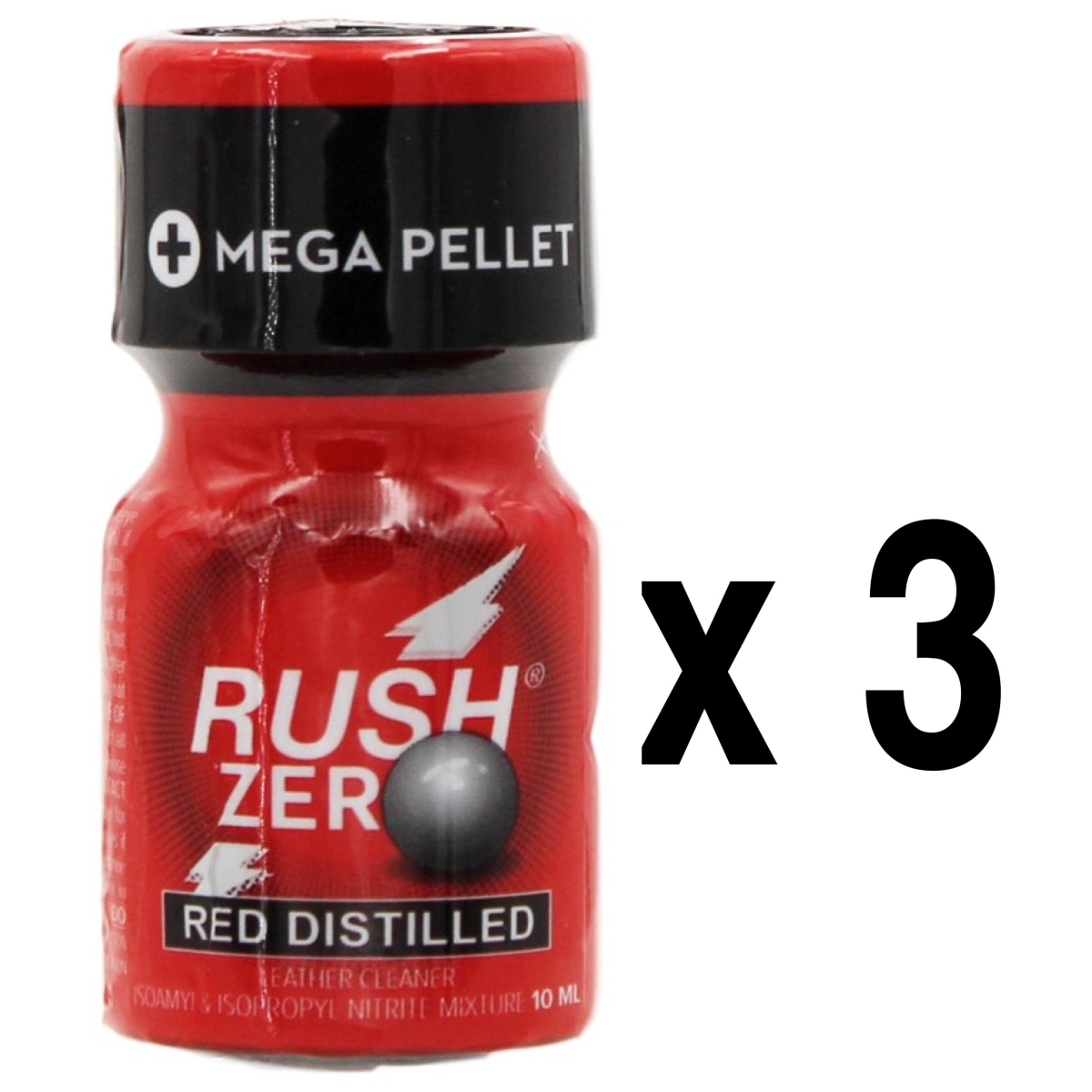 rush zero red distilled 10ml x3 scaled