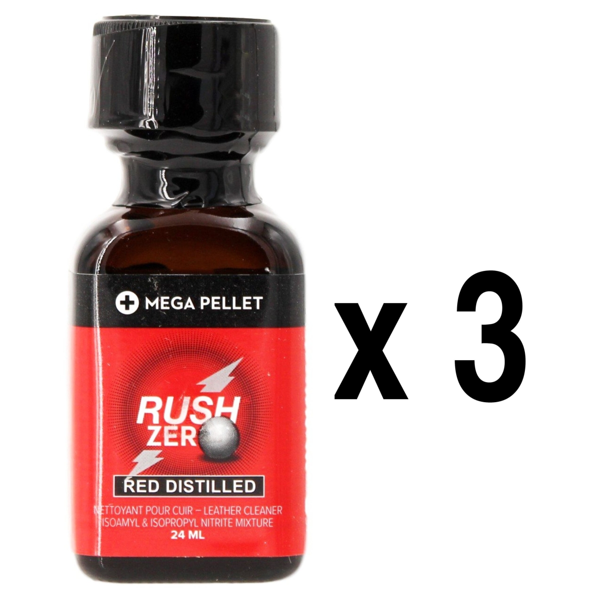 rush zero red distilled 24ml x3 scaled