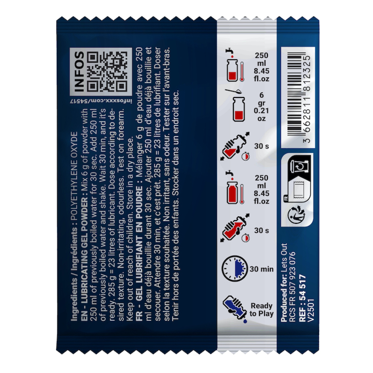 sachet poudre a fist fuck fist ff powder 6g 1