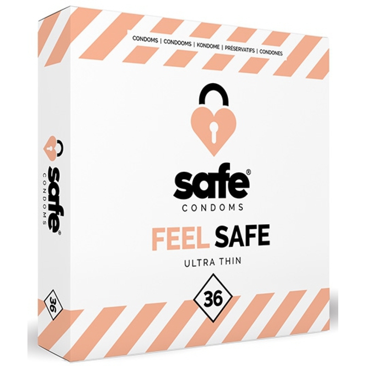 safe condoms feel safe ultra thin 36 pcs