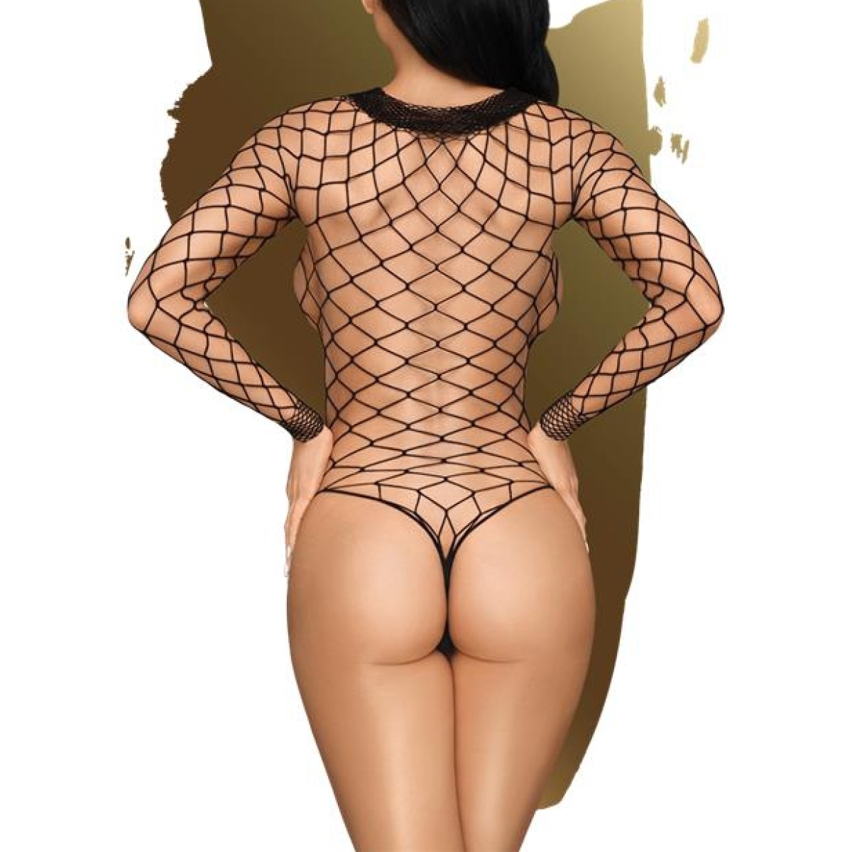 scandalous mesh teddy black 1