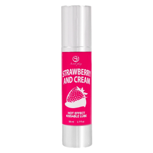 secret play hot effect strawberry with cream lubricant 50 ml