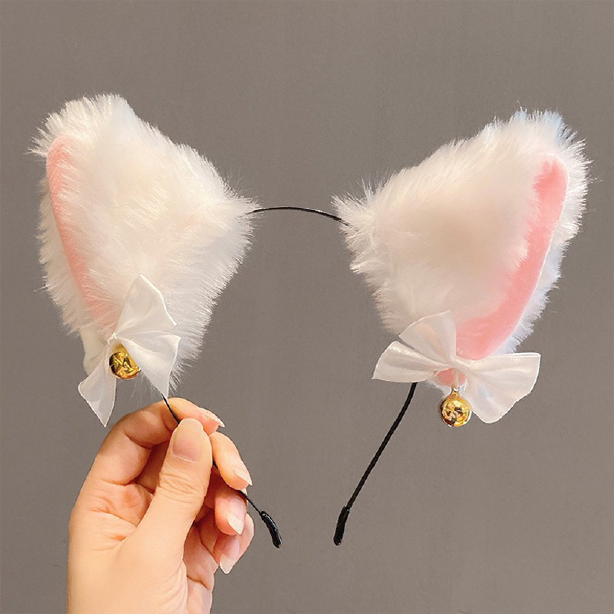 serre tete kitten ears blanc