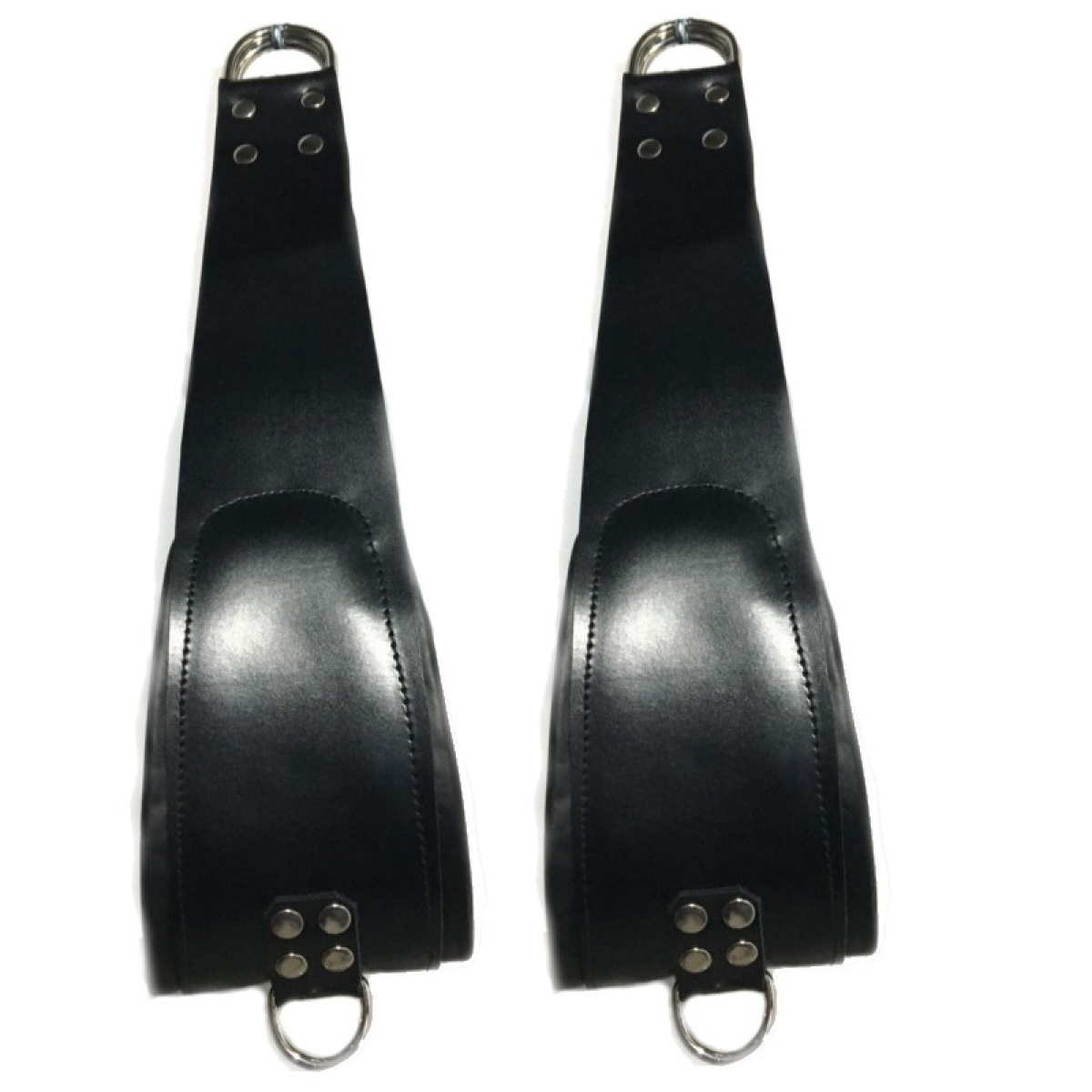 set de 2 supports pieds en cuir pour sling 2 mousquetons 60cm the red 1