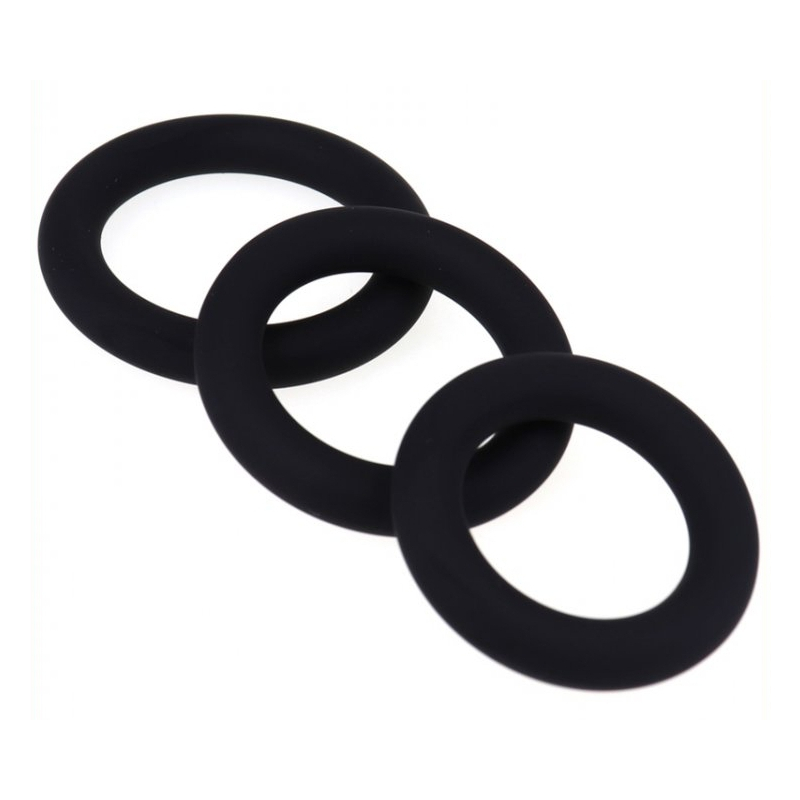 set de 3 cockrings en silicone 1