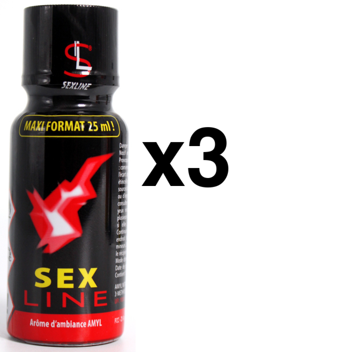 sexline amyl rouge 25ml x3