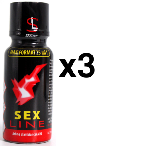 sexline amyl rouge 25ml x3