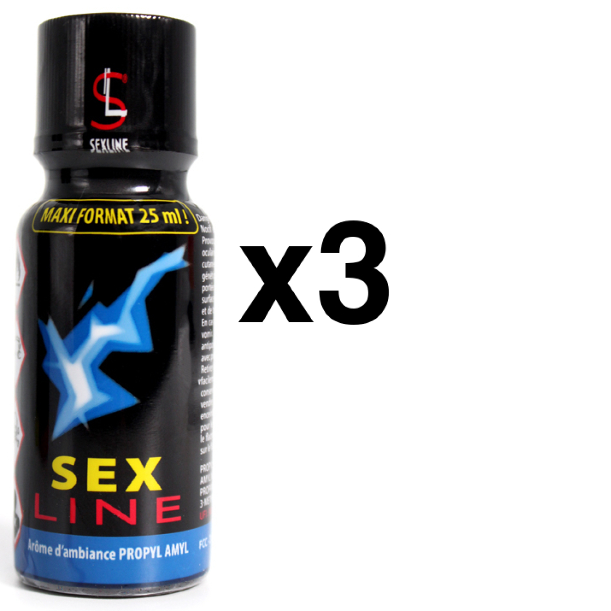 sexline propyl amyl bleu 25ml x3