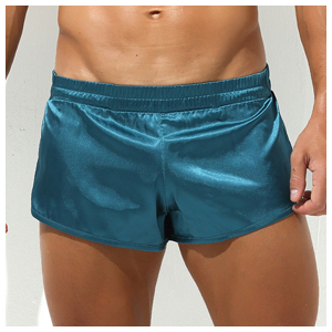 short avec jock slit bleu