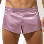 short avec jock slit rose