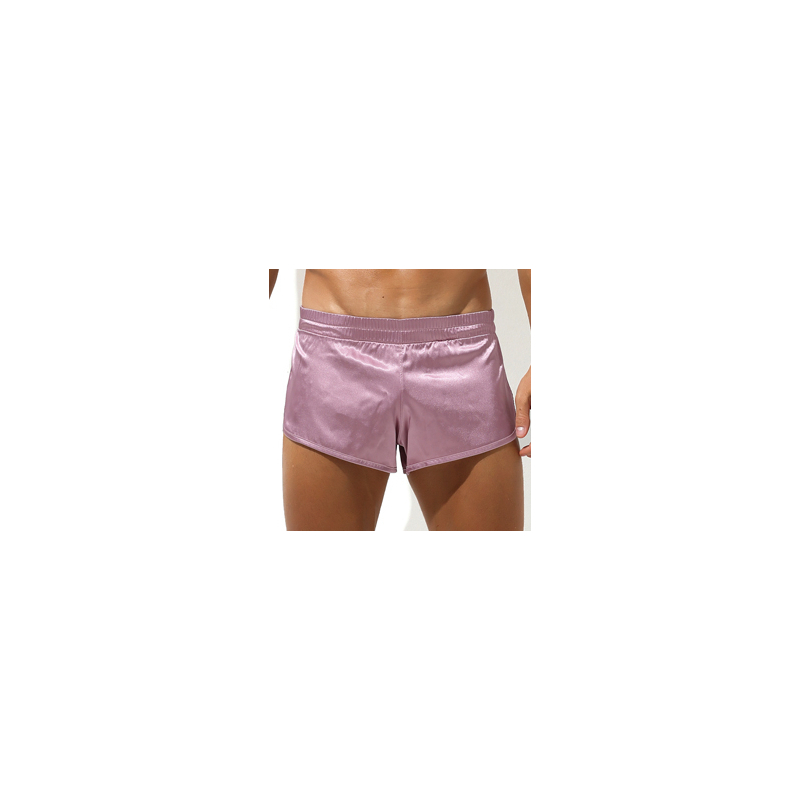 short avec jock slit rose