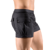 short avec poches junio noir 1