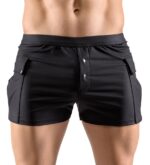 short avec poches junio noir