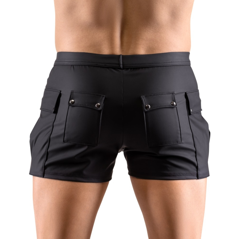 short avec poches junio noir 2