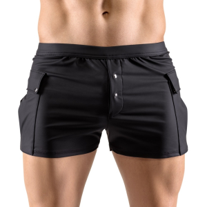 short avec poches junio noir