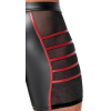 short avec zip ormeto noir rouge 7