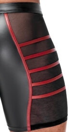 short avec zip ormeto noir rouge 7