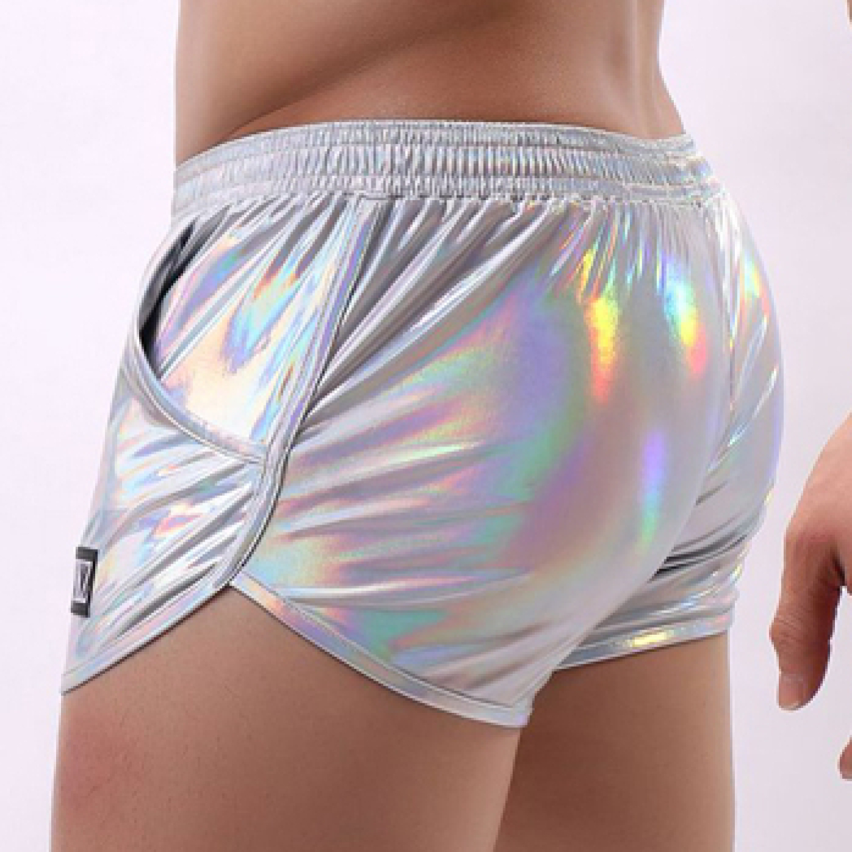 short brillant fakiz gris argente 2