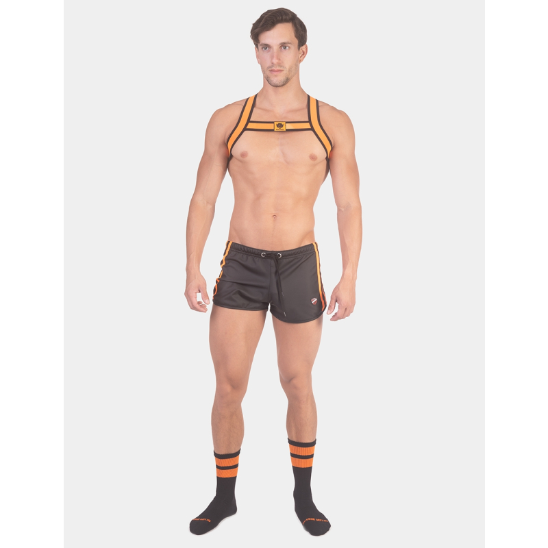 short byron laboratory black orange 2