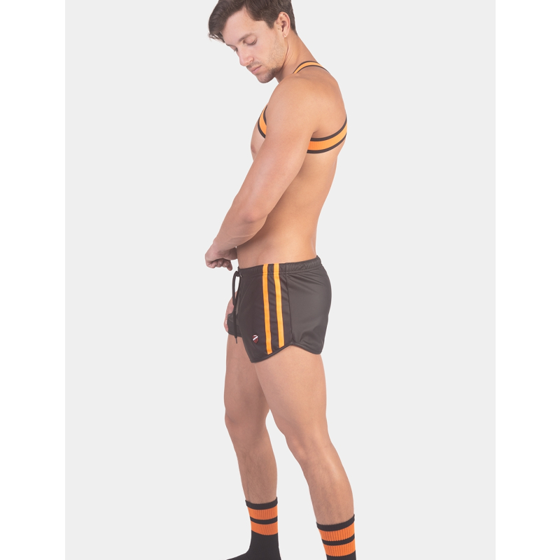 short byron laboratory black orange 4