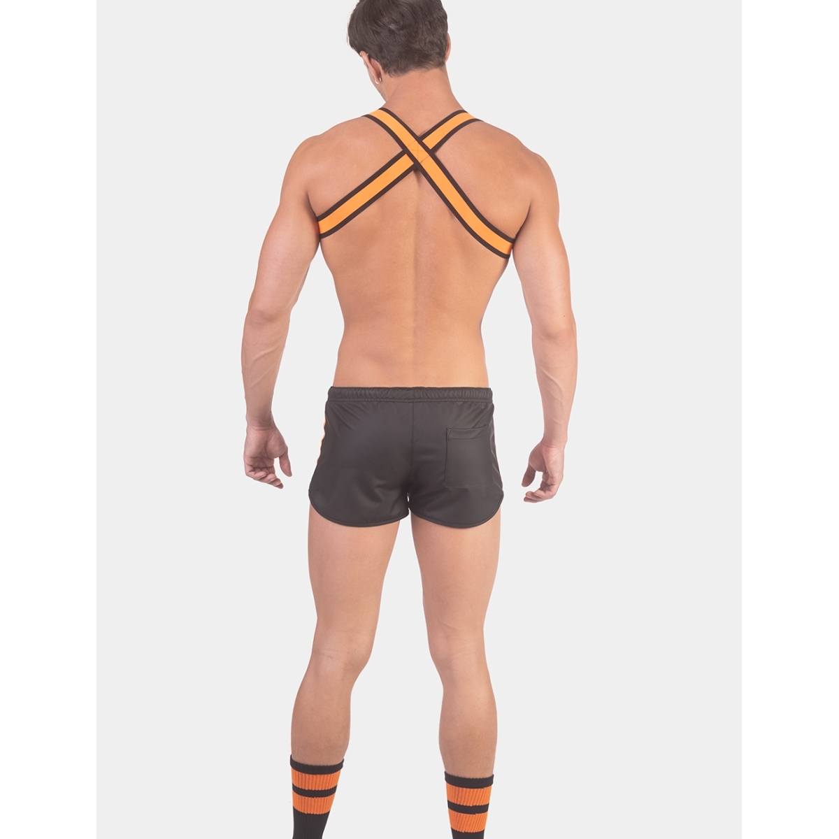short byron laboratory black orange 5