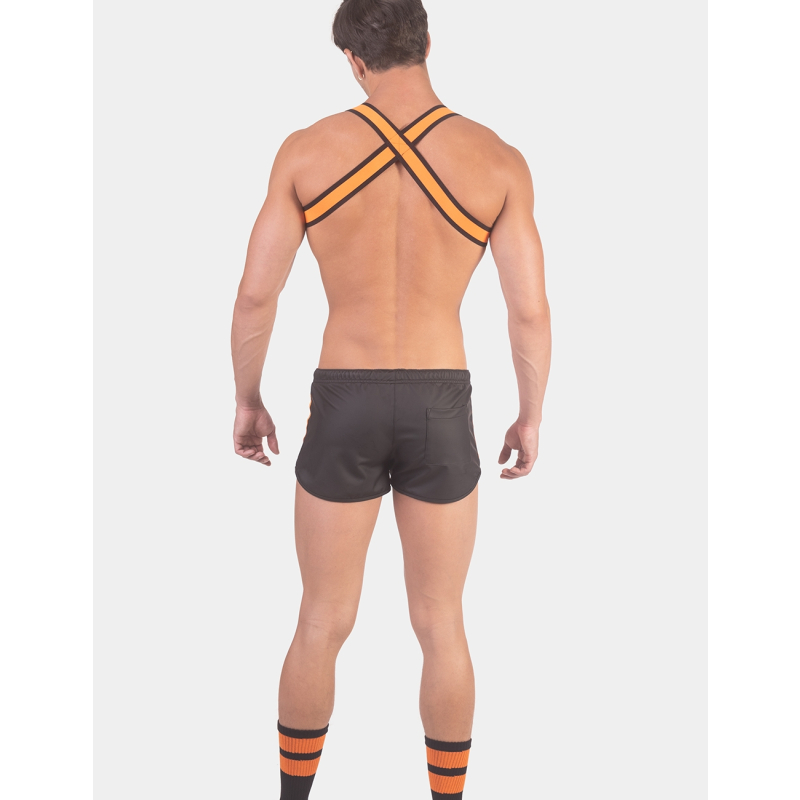 short byron laboratory black orange 5