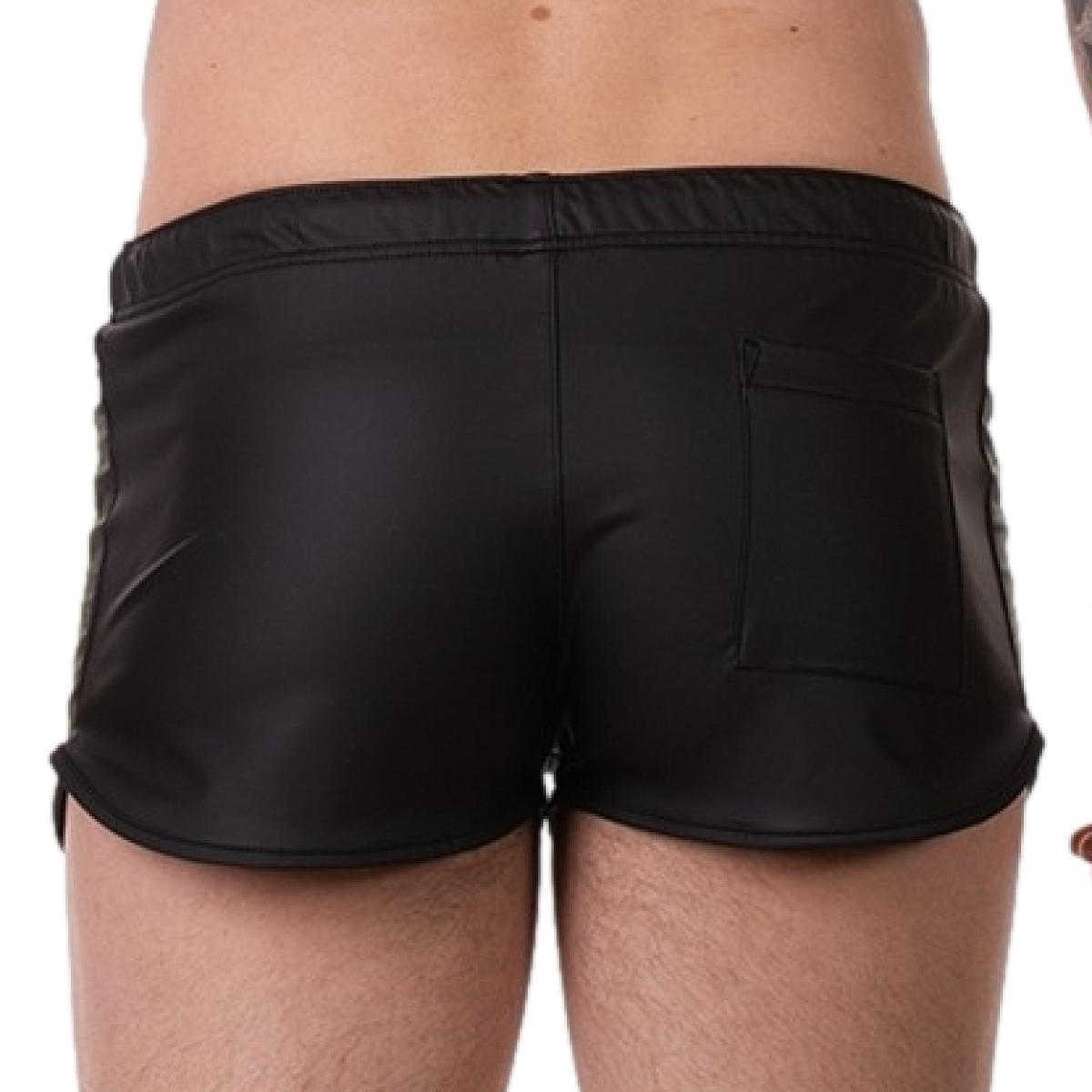 short byron laboratory noir jaune fluo 1