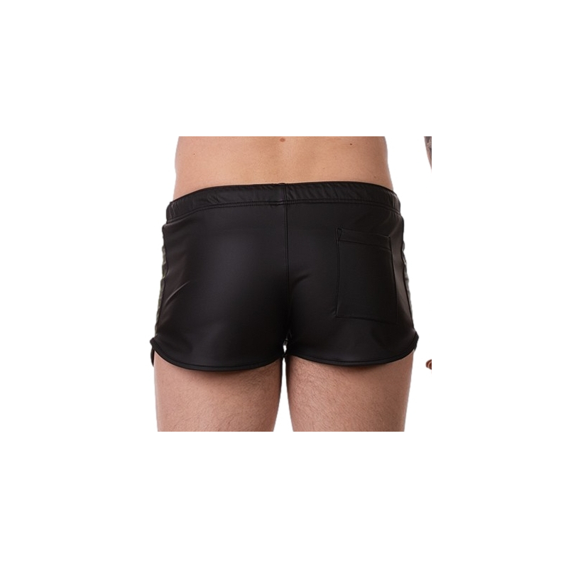 short byron laboratory noir jaune fluo 1