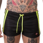 short byron laboratory noir jaune fluo