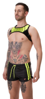 short byron laboratory noir jaune fluo 4